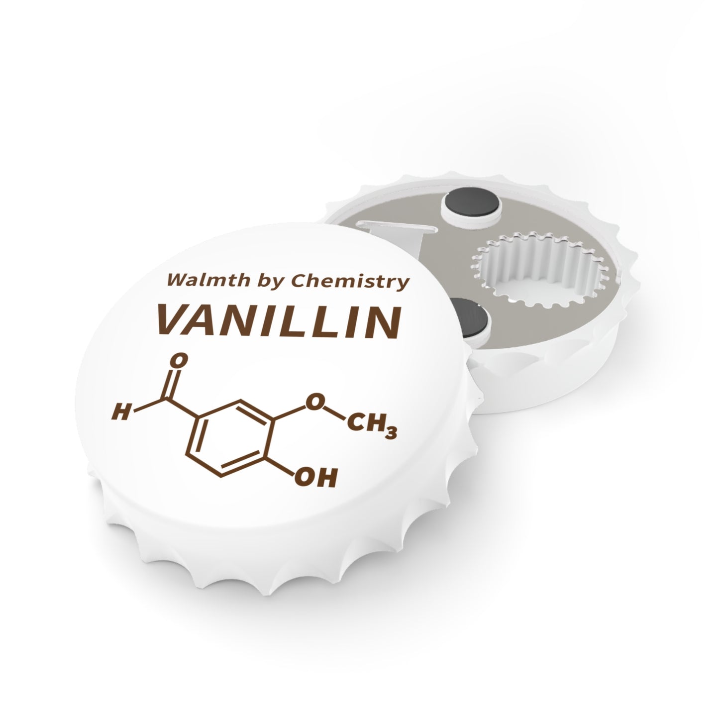 Vanillin Chemistry Bottle Opener — 'Walmth by Chemistry' Molecular Design
