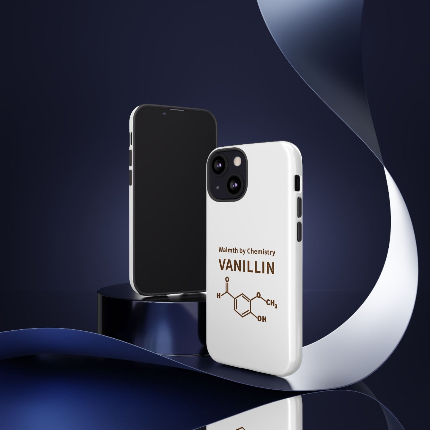 Vanillin Chemistry iPhone Case — 'Warmth by Chemistry' Molecule Design