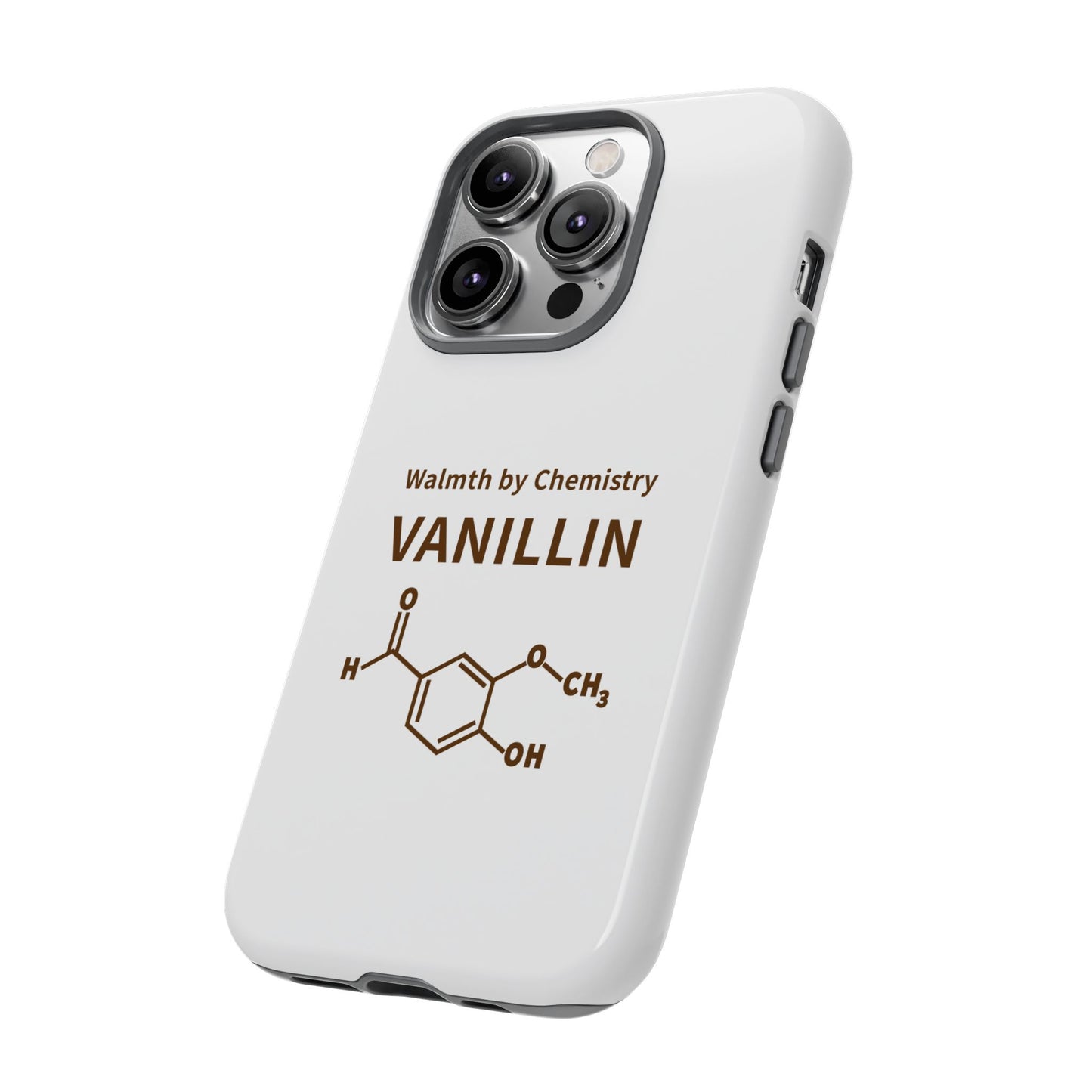 Vanillin Chemistry iPhone Case — 'Warmth by Chemistry' Molecule Design