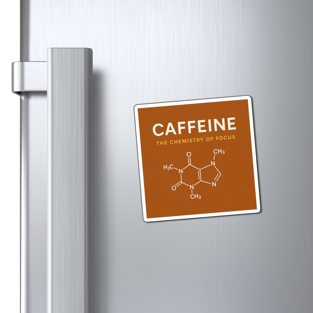 Caffeine Chemistry Magnet | Fun Kitchen Décor, Coffee Lover Gift, Science Enthusiast Design, Office Magnet, Unique Fridge Magnet