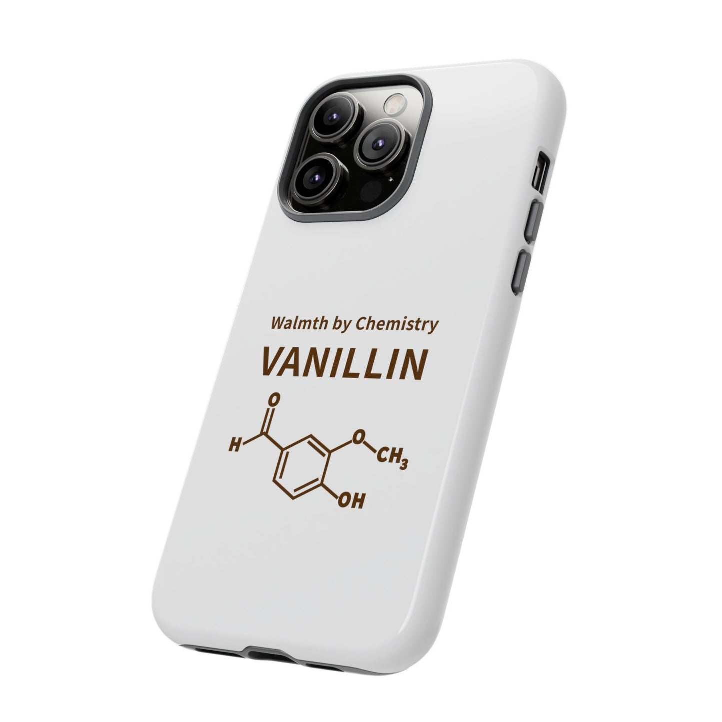 Vanillin Chemistry iPhone Case — 'Warmth by Chemistry' Molecule Design