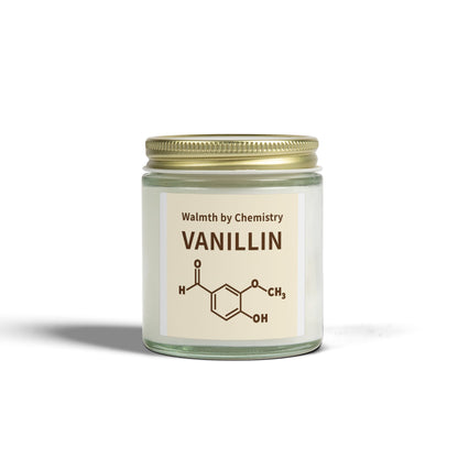 Vanillin Scented Candle (Coconut Apricot Wax) - 4oz & 9oz Aromatherapy Jar