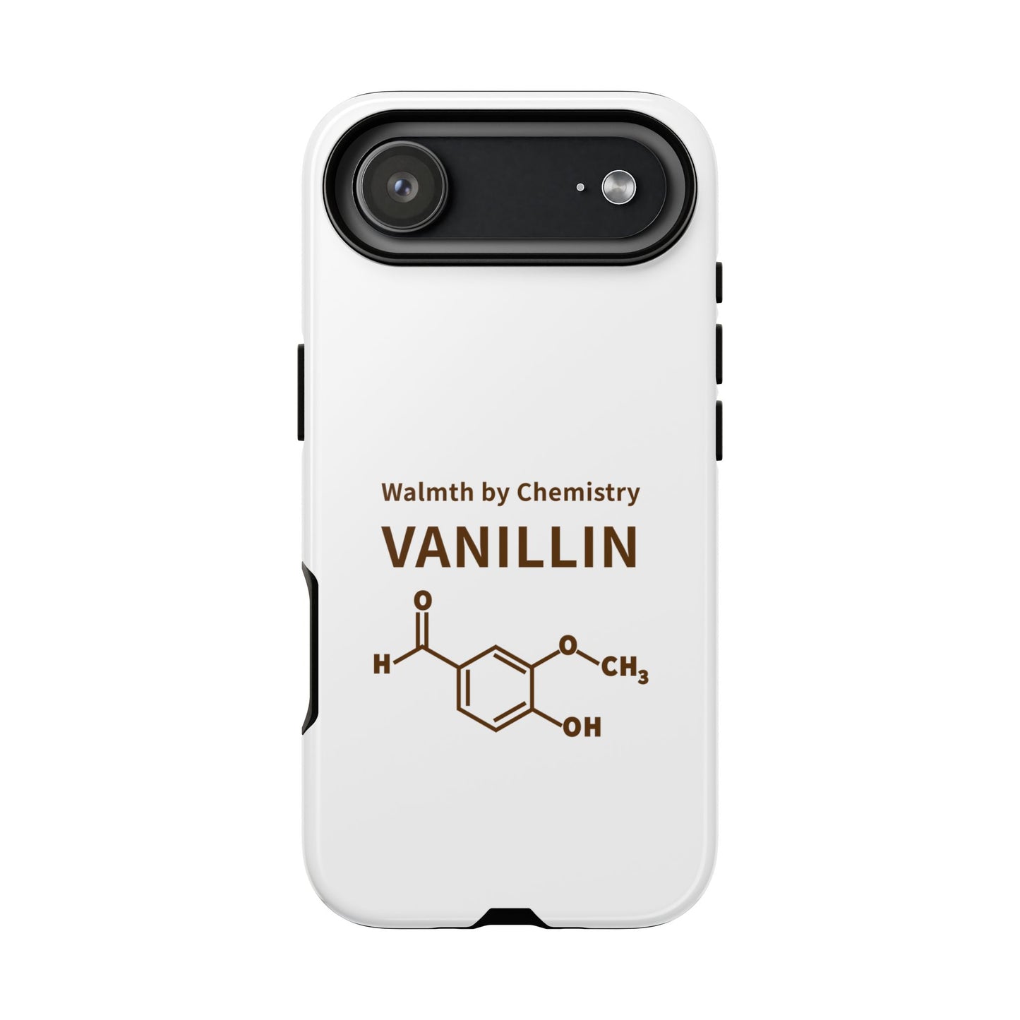 Vanillin Chemistry iPhone Case — 'Warmth by Chemistry' Molecule Design