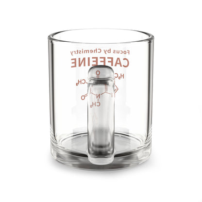 Caffeine Molecule Glass Mug - Focus by Chemistry