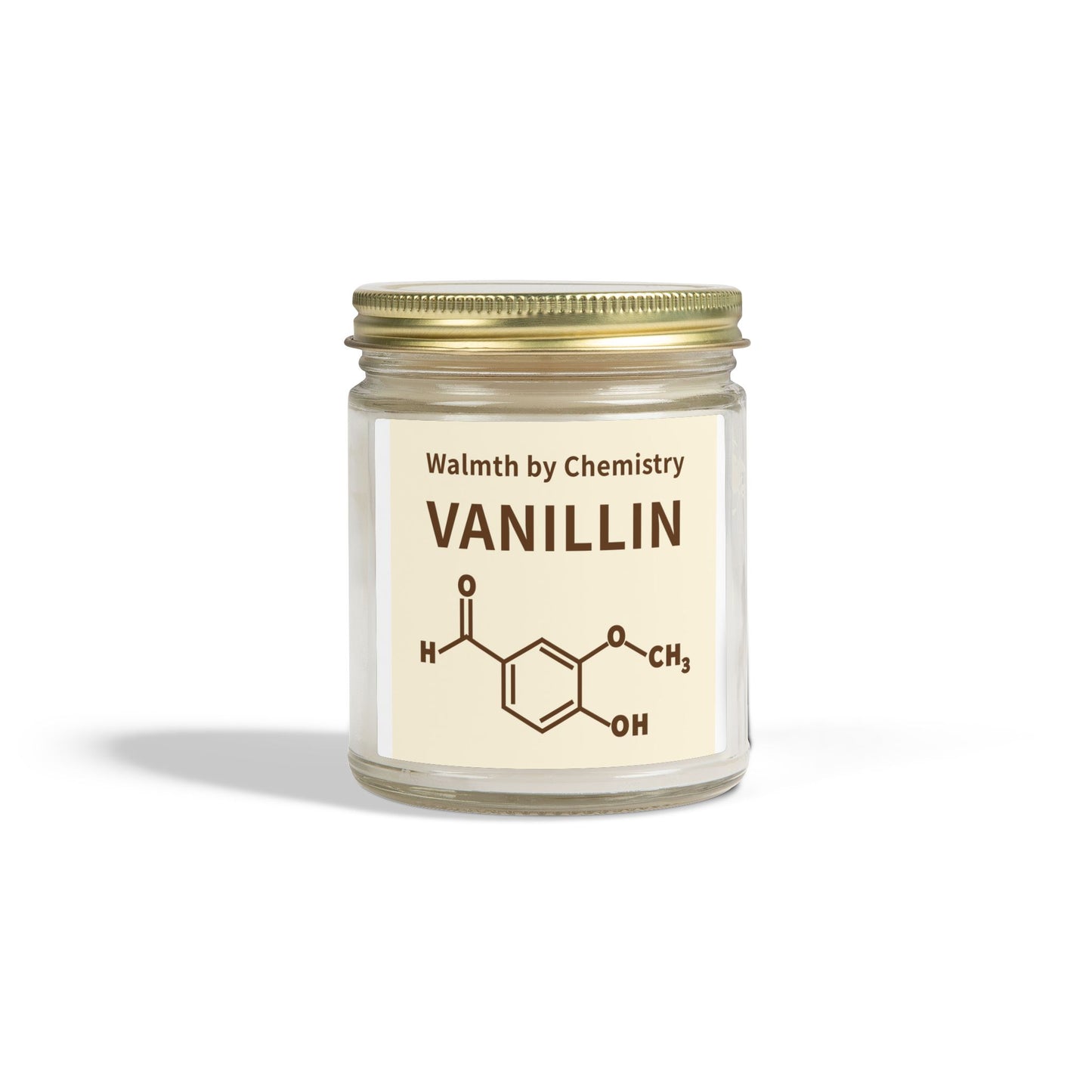 Vanillin Scented Candle (Coconut Apricot Wax) - 4oz & 9oz Aromatherapy Jar
