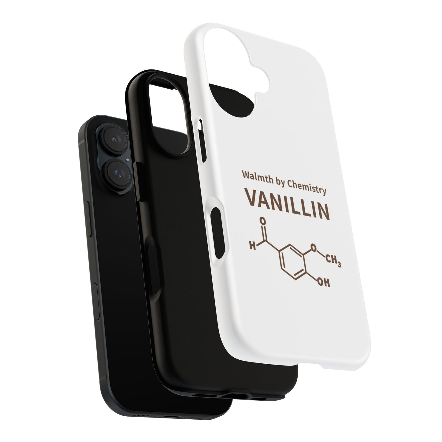 Vanillin Chemistry iPhone Case — 'Warmth by Chemistry' Molecule Design