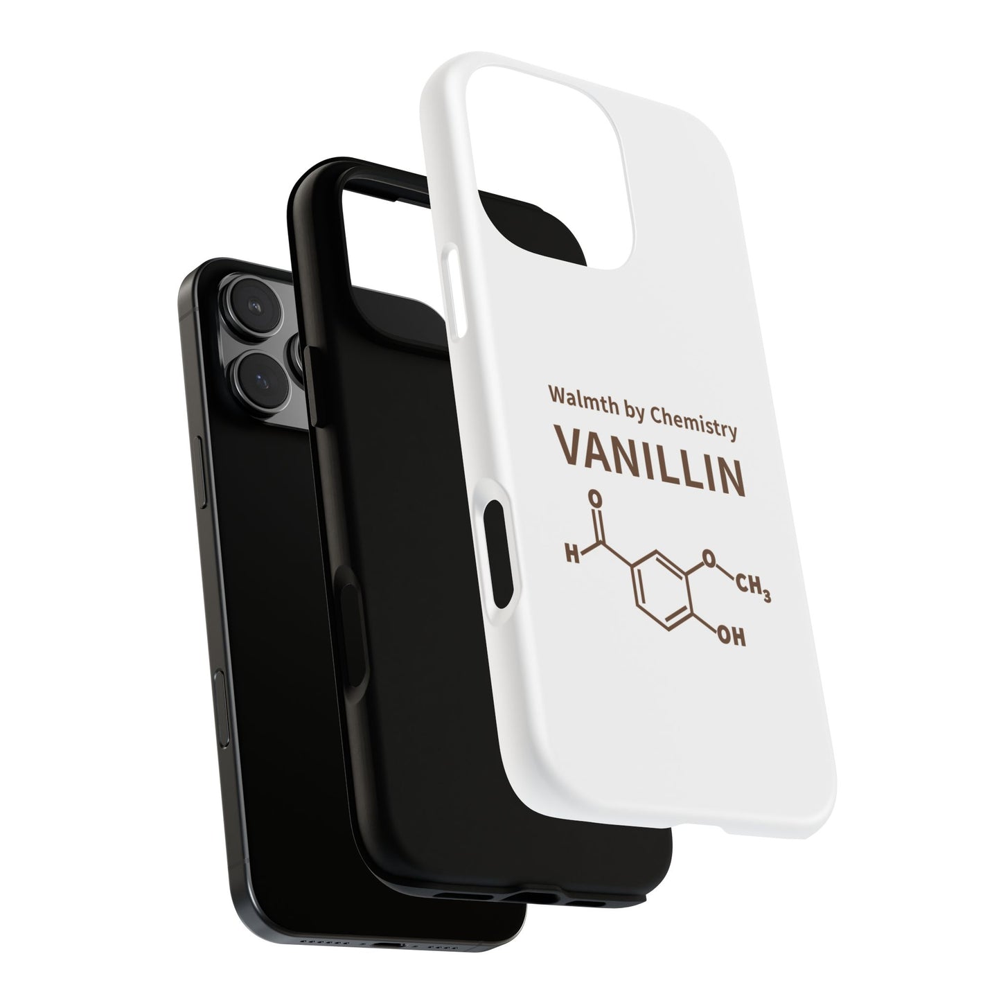Vanillin Chemistry iPhone Case — 'Warmth by Chemistry' Molecule Design