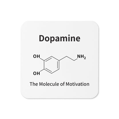 Dopamine-molecule-cork-back-coaster-front