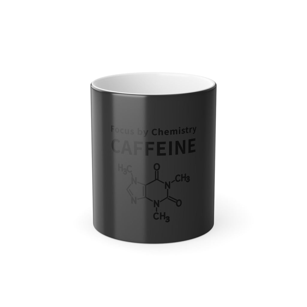 Black heat-sensitive color changing mug for coffee - Sci-Fans