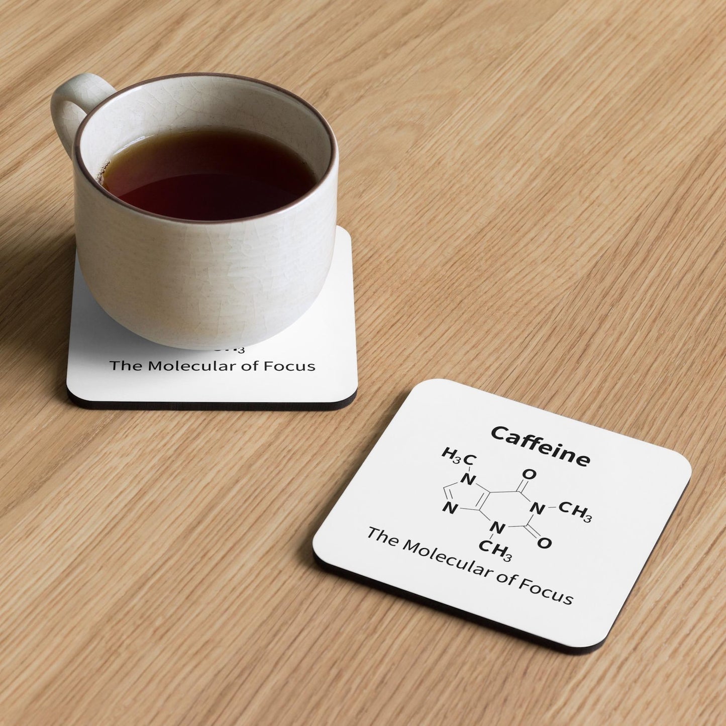 Caffeine Molecule Coaster – Fuel Your Surface with Science